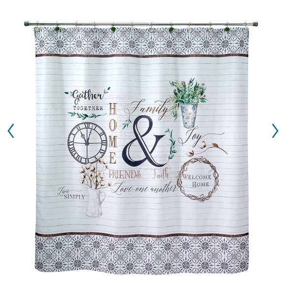 Modern farmhouse shower curtain gently used like new - Picture 1 of 1